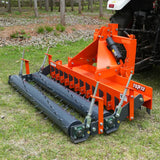 72" Heavy Duty Soil Pulverizer,  Double Spiked Roller,  25 Shanks,  Category 1 and 2,  3 Point Hitch Tractor Attachment,  TSP72D thumbnail 9