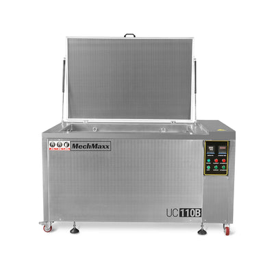 114 Gal / 432L Heavy Duty Industrial Ultrasonic Parts Washer, 28kHz 60 Transducers , SS304 Tank, 10kW Heater, 208–240V 3 Phase Power