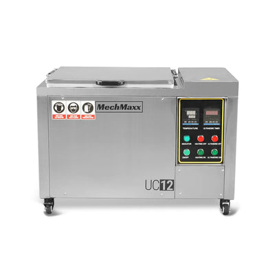 12 Gal / 47 L Heavy Duty Industrial Ultrasonic Parts Washer, 28kHz 9 Transducers , SS304 Tank, 6.6kW Heater, 208–240V 1 Phase Power