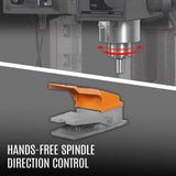 8-1/4"x33'' Industrial Benchtop Mill Drill Machine with DRO, Variable Speed, Brushless Motor, R8 Spindle, 2 HP, 110V, Compact Milling Drilling Tool for Garage Shop, DIY Metalworking without Stand VM32LD thumbnail 6