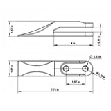 ( 1 Pack / 4 Pcs ) Backhoe Bucket Teeth (for SKU: 150162, 150163, 150164, 201162, 201163, 201164) thumbnail 3
