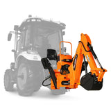 7' Tractor Backhoe Attachment with Mechanical Thumb,  12" Bucket,  ISO/SAE Switchable Controls,  Self-Contained Hydraulic System,  3 Point Hitch Cat.1,  15-50 HP,  BH660M thumbnail 19