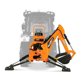 7' Tractor Backhoe Attachment with Mechanical Thumb,  12" Bucket,  ISO/SAE Switchable Controls,  Self-Contained Hydraulic System,  3 Point Hitch Cat.1,  15-50 HP,  BH660M thumbnail 20