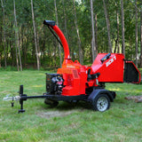 25hp 750cc Twin Cylinder ZONSEN Petrol Engine 7" Hydraulic Feeding Commerical Wood Chipper,  DCH7 thumbnail 4