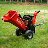 4 inch DUCAR 212cc 7hp Gas Engine Powered Wood Chipper with Towbar,  GS650 thumbnail 4