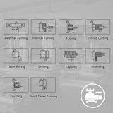 1.5‘’ Spindle Bore Metal Lathe Machine 10'' x 30'' High Precision Brushless Motor Benchtop 0-2000 RPM  Variable Speed Metal Working Machine thumbnail 4