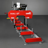 26" Portable Sawmill (5x Blades Included),  459cc 15HP E-Start Gasoline Engine,  20" Board Width,  20' Track Length (13' Track Length + 6.4' Track Extension Included) ,  SM-26 thumbnail 25