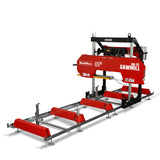 32" Portable Sawmill,  420cc 15HP DUCAR E-Start Gasoline Engine,  29" Board Width,  13' Track Length ,  SM32 thumbnail 16