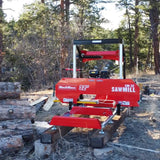 32" Portable Sawmill (5 x Blades Included),   KOHLER CH440 429cc E-Start Gasoline Engine,  26.5" Board Width,  20' Track Length (13' Track Length + 6.4' Track Extension Included) ,  SM-32 thumbnail 3