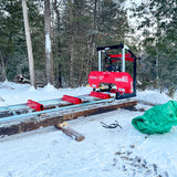 32" Portable Sawmill,  420cc 15HP DUCAR E-Start Gasoline Engine,  29" Board Width,  13' Track Length ,  SM32 thumbnail 2