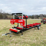 MechMaxx 36" MAX Portable Sawmill,  25HP 688cc HONDA GX690 V-Twin Engine,  35" Board Width,  20' Track Length ( 10 x Blades Included ) SM36HMAX thumbnail 2