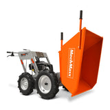 660lbs Capacity 6.5HP Gas Powered Wheelbarrow  Cart T25 4F+1R Gearbox , T25 thumbnail 4