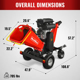 3-Point PTO Stump Grinder & 8 inch ZONSEN E-Start 1000cc 35hp Gas Powered Wood Chipper Bundle, SG24 & B200 thumbnail 31