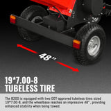 8 inch ZONSEN E-Start 1000cc 35hp Gas Powered 4 - Wheel Drum Wood Chipper with Taillight ,  B200 thumbnail 19