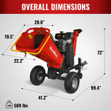 6 inch KOHLER E-Start 429cc 14HP Gasoline Engine Powered Drum Wood Chipper , P4206 thumbnail 4