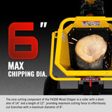 6 inch E-start B&S VANGUARD 408cc 14hp Gasoline Engine Powered Drum Wood Chipper,   P4206 thumbnail 2