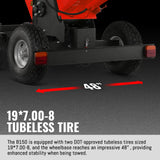 6 inch KOHLER E-Start 429cc 14HP Gas Powered 4 - Wheel Drum Wood Chipper with Taillight ,  B150 thumbnail 12